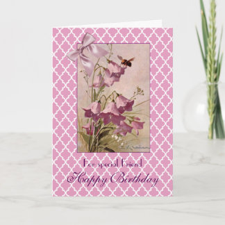 Carte Klein Purple Bellflower Campanula Ami Anniversaire