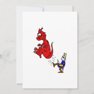 Carte Knight Kicking Dragon