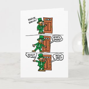 Carte Knock Knock Happy St Patrick's Day Card