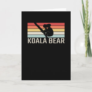 Carte Koala Bear Retro