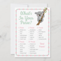 Koala Bear What's In Your Purse Douche Jeu rose