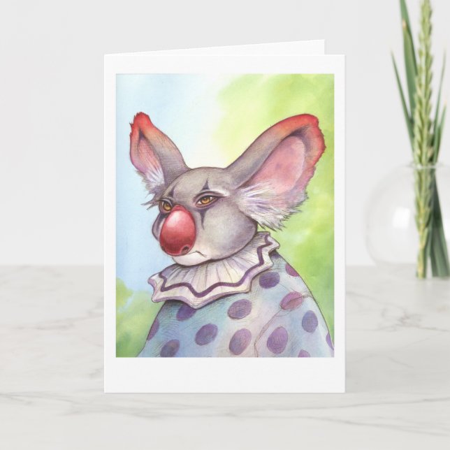 Carte Koala Clown (Devant)