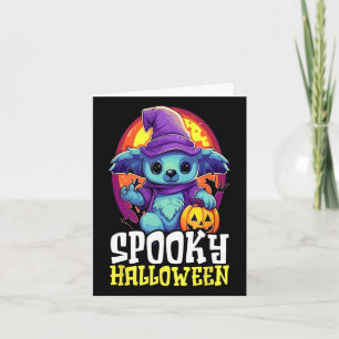 Carte Koala Halloween Trick Ou Treat Éffrayant Koala