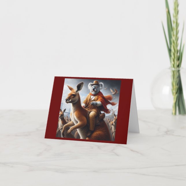 Carte Koala Kangaroo Rider (Devant)