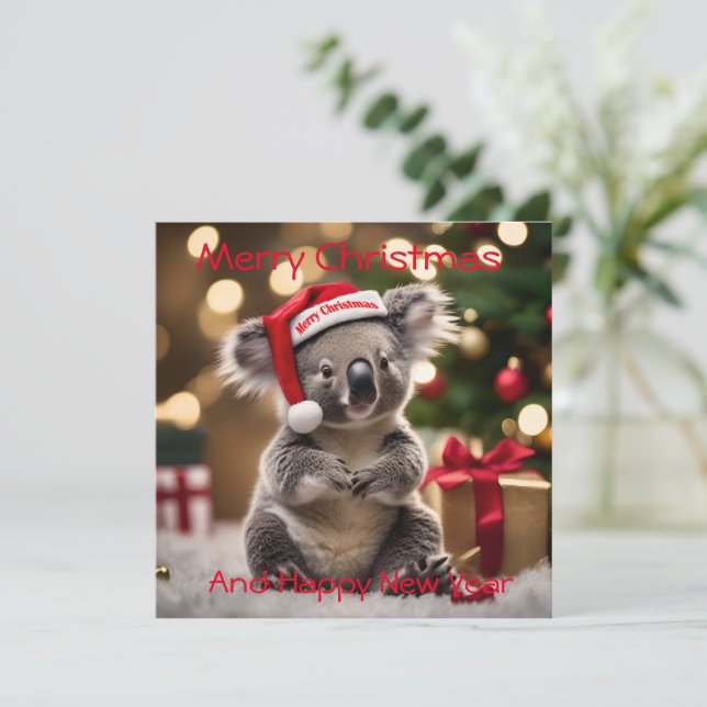 Carte "Koala Kris Kringle : Noël en dessous" (Debout devant)