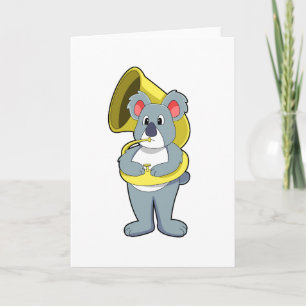 Carte Koala ours à Musique avec Saxophone.PNG