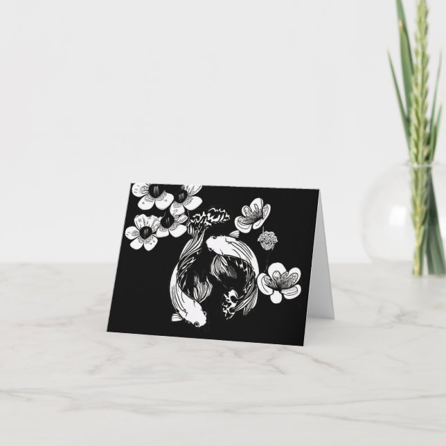 Carte Koi blanc (Devant)
