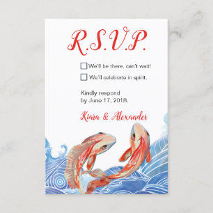 CARTE KOI FISH RSVP