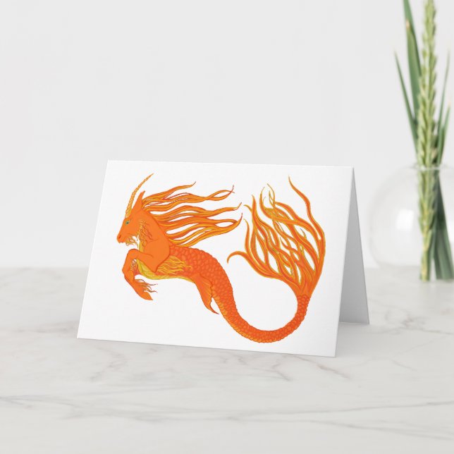Carte Koi Horse Feu orange (Devant)