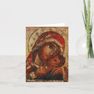 Carte Korsunskaïa : icon of the Mother of Dieu of Cherso