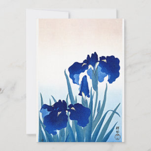 Carte Koson - Iris Flowers, peinture d'art