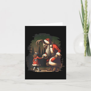 Carte Krampus Dark Christmas Joyeux Krampus Horro de vac