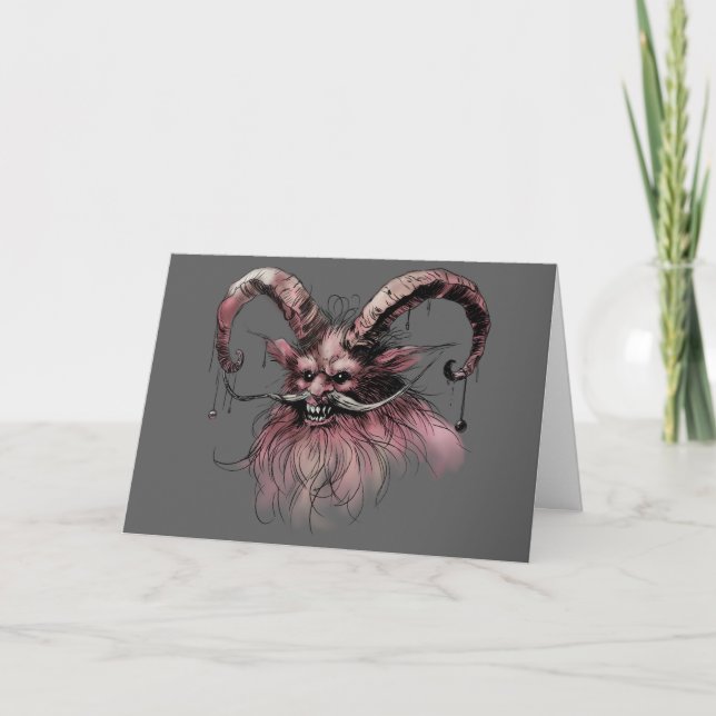 Carte Krampus de Noël (Devant)