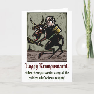 Carte Krampus - Édition Poutine