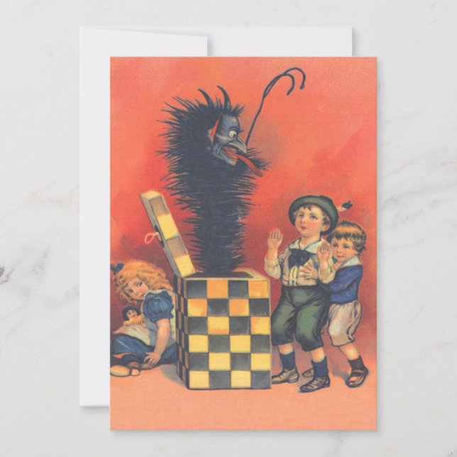 Carte Krampus Jack-In-A-Box (Devant)