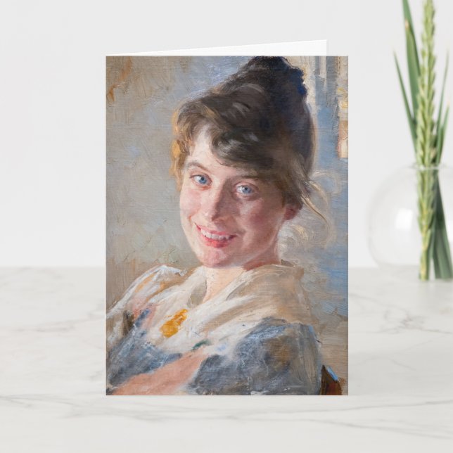 Carte Kroyer - Portrait de la femme de l’artiste Marie (Devant)