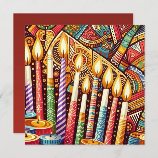 Carte Kwanzaa  (Devant / Derrière)