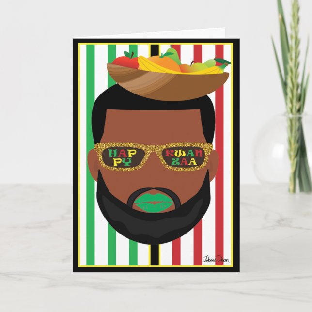 Carte Kwanzaa Beard LGBTQ (Devant)