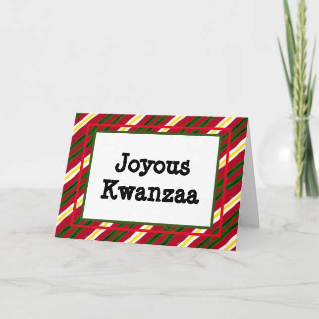 Carte Kwanzaa - Joyeuse #11 (Devant)
