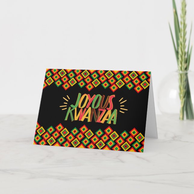 CARTE KWANZAA JOYEUX (Devant)