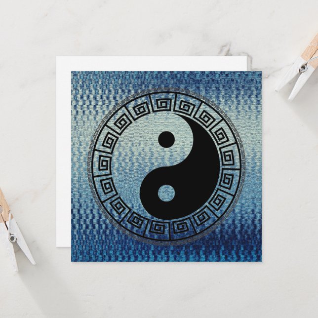 Carte La balance : Ba Gua, huit trigrammes yin yang TCM (Devant/Arrière en situation)