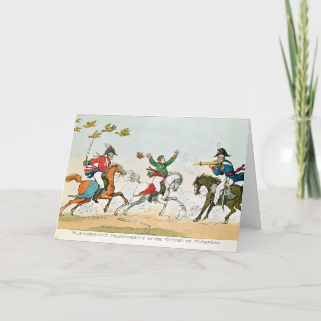 Carte La bataille de Waterloo (Devant)