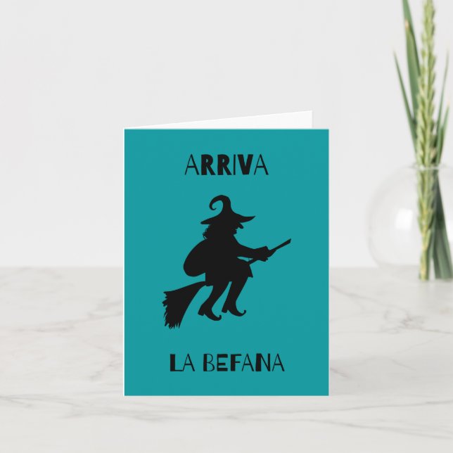 Carte La Befana (Epifania) Sorcière de Noël italienne (Devant)