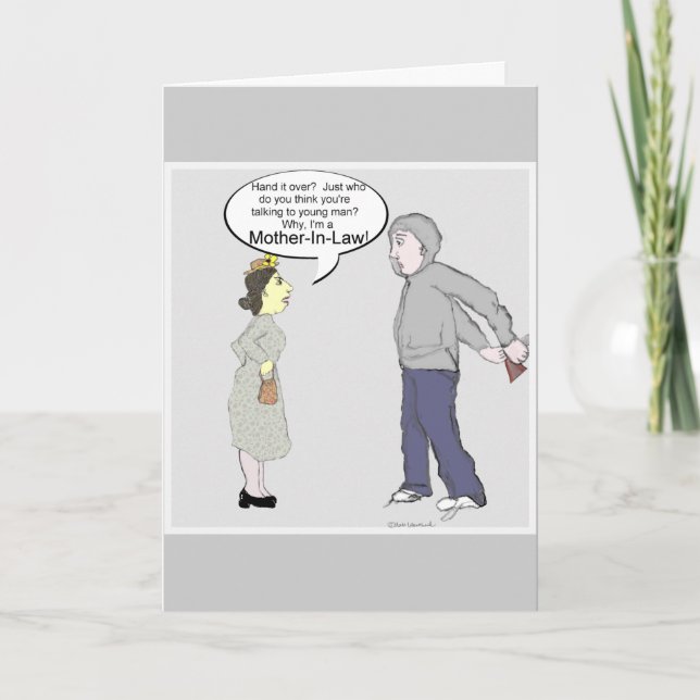 Carte La belle-mère obtiennent à pensée bonne à vous la (Devant)