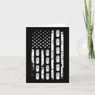 Carte La Bière Drapeau Américaine Peut Usa Patriotisme P