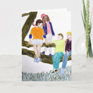 Carte La carte, adoption est amour, jour heureux