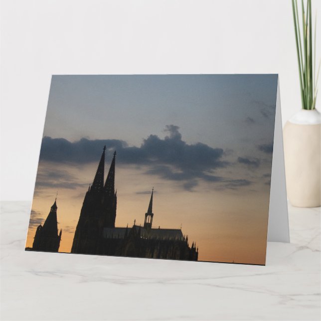 Carte La cathédrale de Cologne et l'ancien hôtel de vill (Devant)