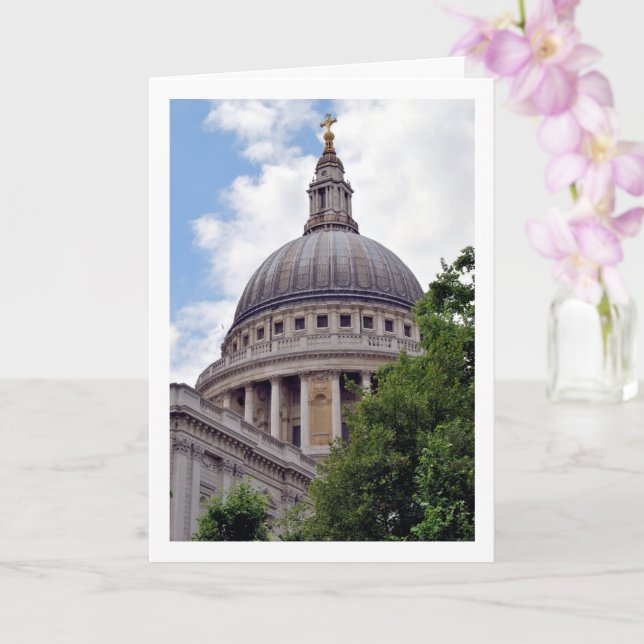 Carte La cathédrale Saint-Paul, Londres, Angleterre, (Orchidée)