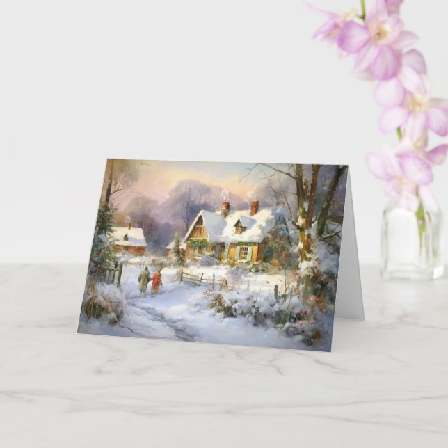 Carte La chaleur de l'hiver à la ferme (Orchidée)