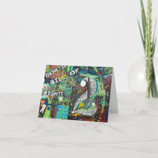 Carte La charte génétique des droits Peinture #2 Card