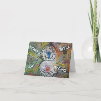 Carte La charte génétique des droits Peinture #8 Card