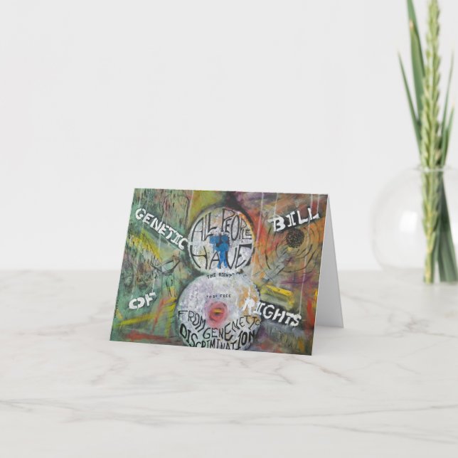 Carte La charte génétique des droits Peinture #8 Card (Devant)