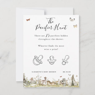 Carte La chasse au Pacifique   Jeu Baby shower