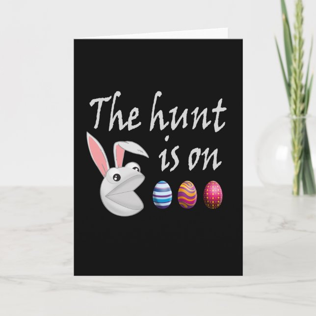 Carte La chasse est sur la chasse aux oeufs de lapin de  (Devant)