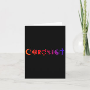 Carte La Chemise Corésiste Résiste À La Haine Anti-Fasci