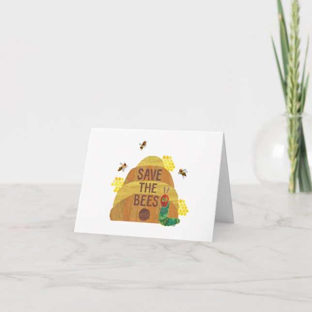 Carte La chenille très affamée Sauvez les abeilles (Devant)