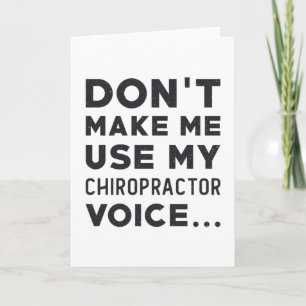 Carte La chiropratique ne me fait pas utiliser mon chiro