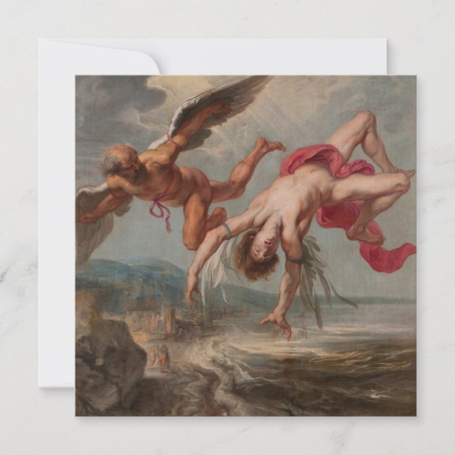 Carte La chute d'Icarus (par Jacob Peter Gowy) (Devant)