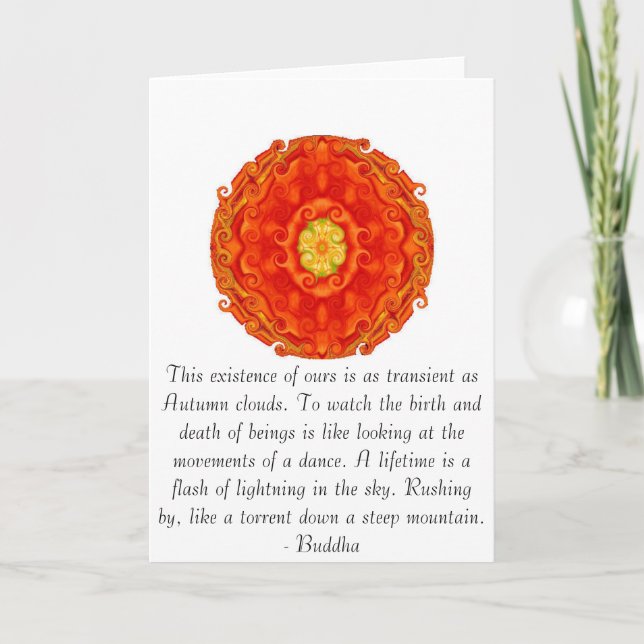 Carte La citation de Bouddha inspirent de motivation (Devant)
