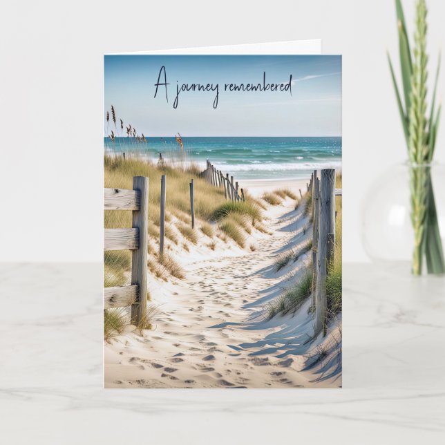 Carte La clôture de plage de Sympathy dans le sable (Devant)