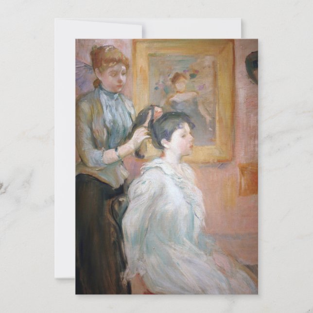 Carte La Coiffure | Berthe Morisot (Devant)