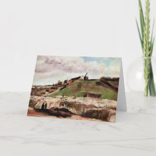 Carte La colline de Montmartre avec carrière par Vincent