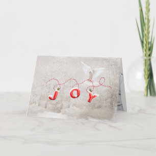 Carte La colombe de Noël avec joie