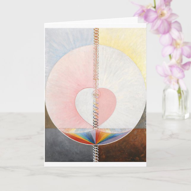Carte La colombe, no 1, Hilma af Klint (Orchidée)