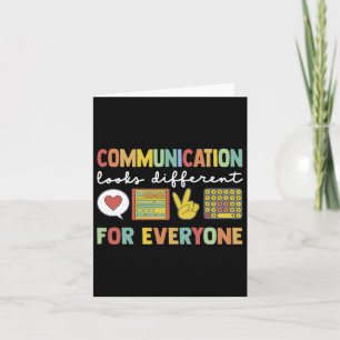 Carte La Communication Semble Différente Pour Tous L'Aut