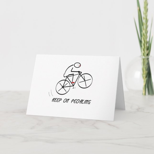 Carte La conception de cycliste d'amusement avec (Devant)